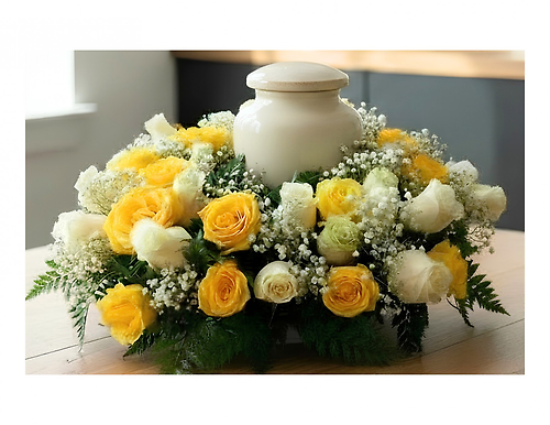 Yellow and White Roses