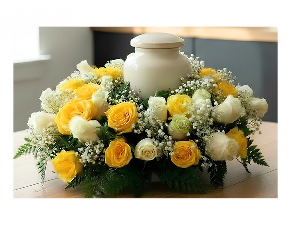 Yellow and White Roses