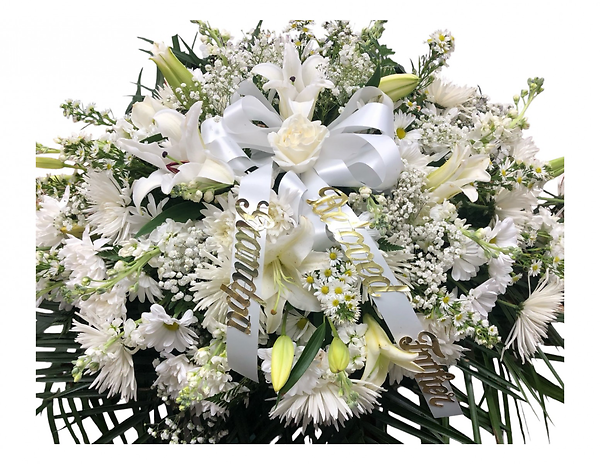 White Daisy Casket Spray