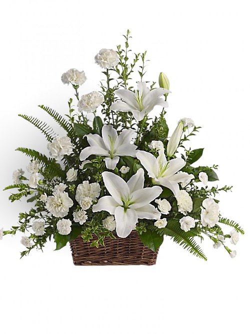 Sweet Remembrance Lily Basket