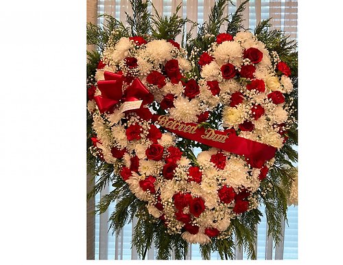 Red and White Heart