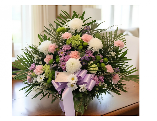 Pink Carnations, Lavenders and Whites